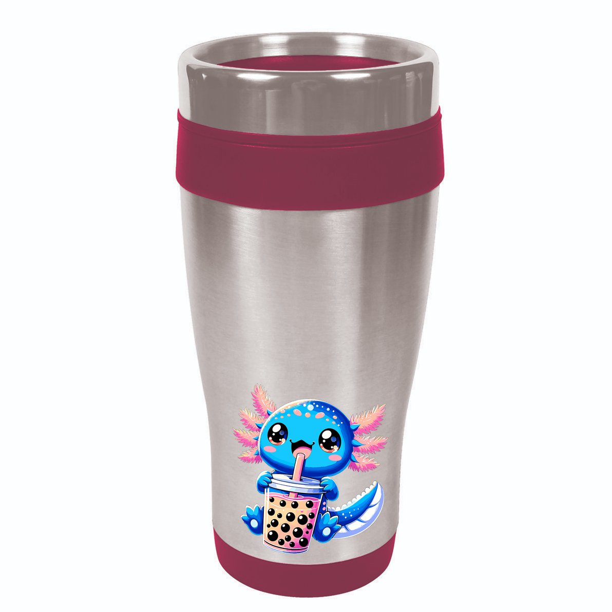 Axolotl Bubble Boba Tea Anime Cute Kawaii Blue Axolotl Beanie