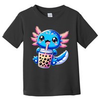 Axolotl Bubble Boba Tea Anime Cute Kawaii Blue Axolotl Toddler T-Shirt