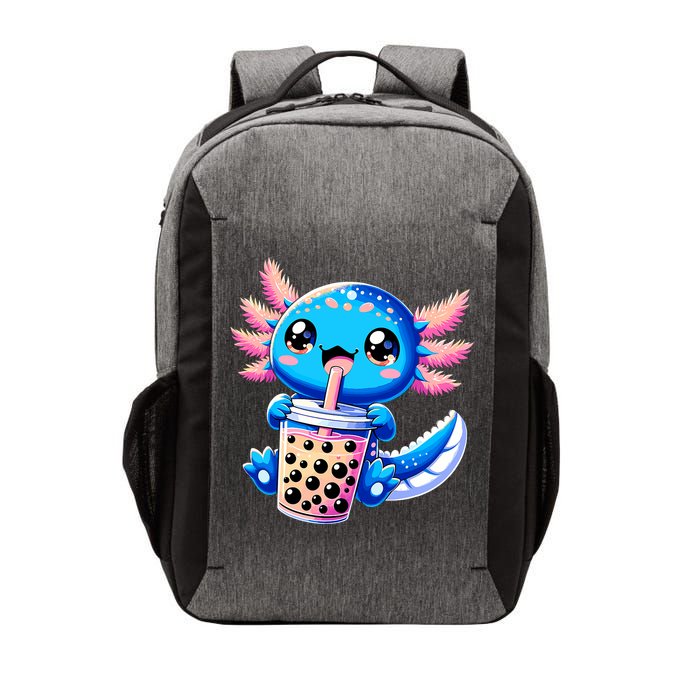 Axolotl Bubble Boba Tea Anime Cute Kawaii Blue Axolotl Vector Backpack