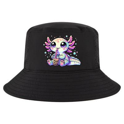 Axolotl Bubble Boba Tea Kawaii Anime Gifts Women Cool Comfort Performance Bucket Hat