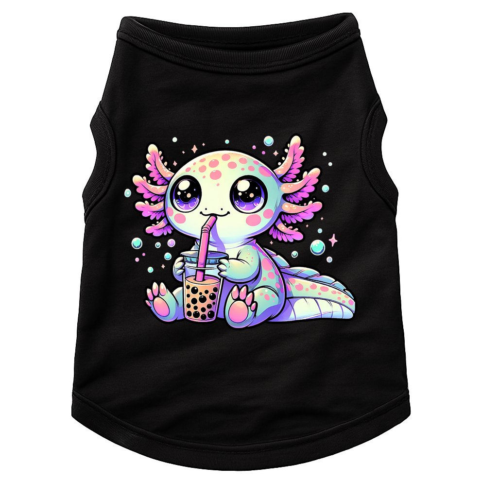 Axolotl Bubble Boba Tea Kawaii Anime Gifts Women Doggie Tank