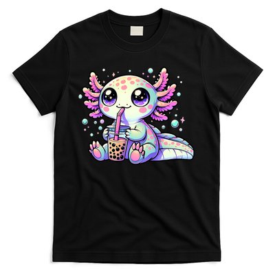Axolotl Bubble Boba Tea Kawaii Anime Gifts Women T-Shirt