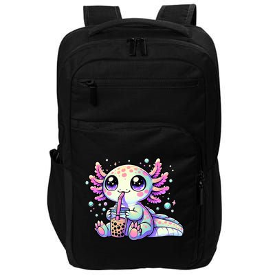 Axolotl Bubble Boba Tea Kawaii Anime Gifts Women Impact Tech Backpack