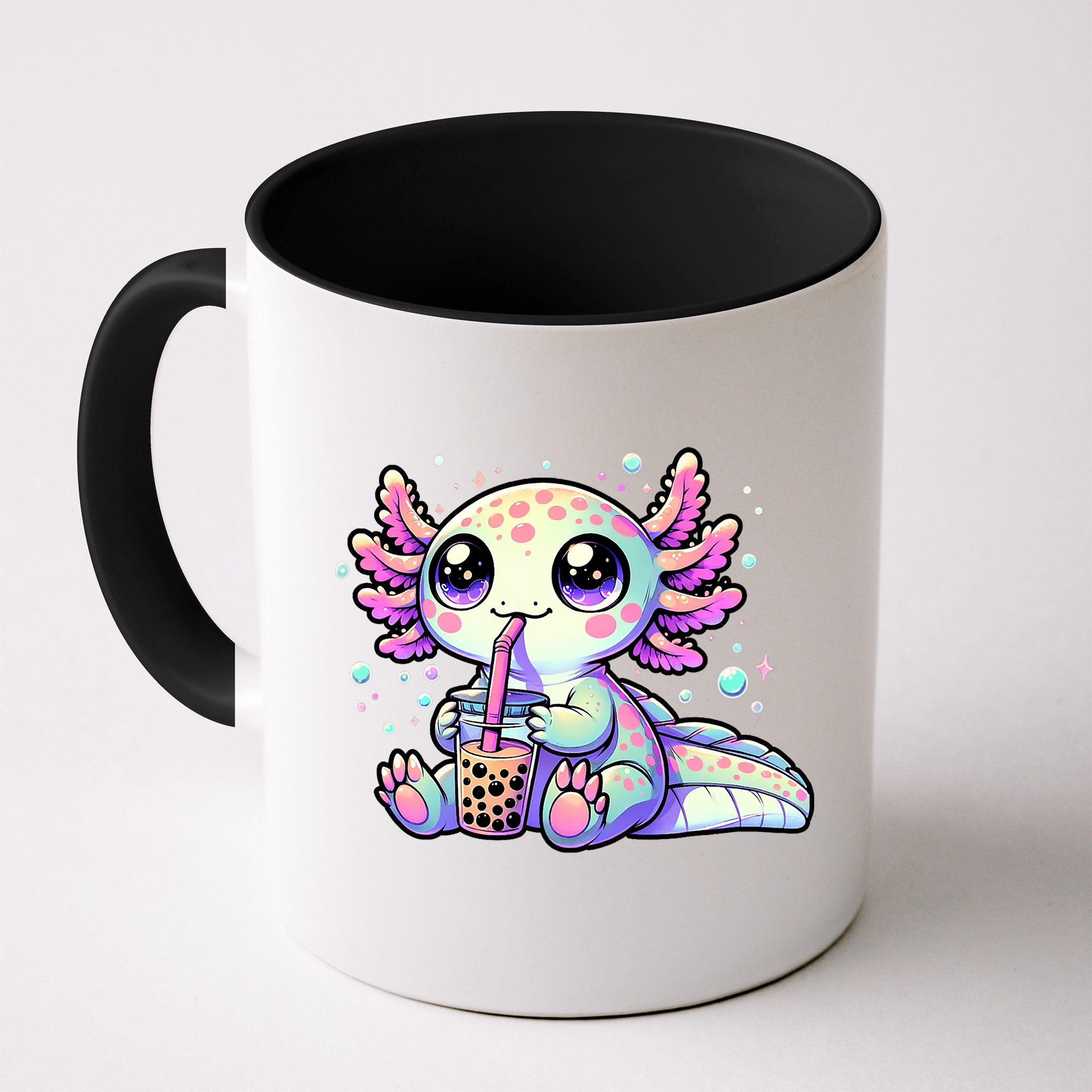 Axolotl Bubble Boba Tea Kawaii Anime Gifts Women Mug