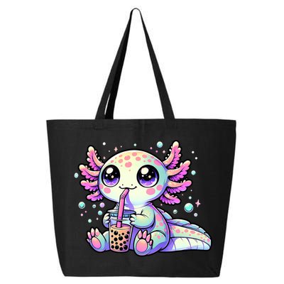 Axolotl Bubble Boba Tea Kawaii Anime Gifts Women 25L Jumbo Tote
