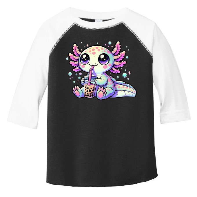 Axolotl Bubble Boba Tea Kawaii Anime Gifts Women Toddler Fine Jersey T-Shirt