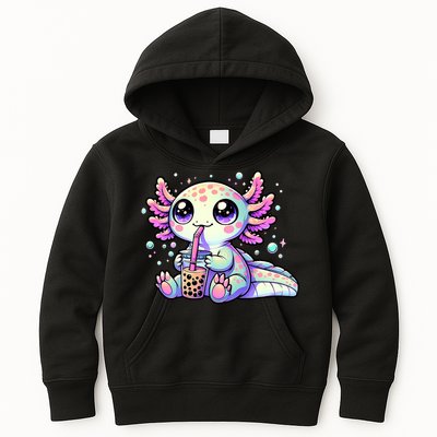 Axolotl Bubble Boba Tea Kawaii Anime Gifts Women Kids Hoodie