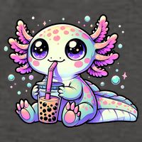 Axolotl Bubble Boba Tea Kawaii Anime Gifts Women Vector Backpack