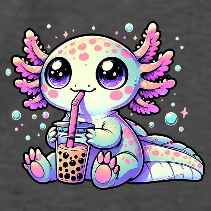 Axolotl Bubble Boba Tea Kawaii Anime Gifts Women Vector Backpack