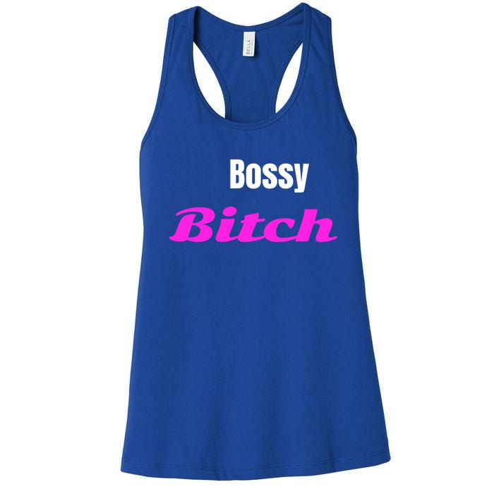 Adult Bossy Bitch Funny Gift Women's Racerback Tank