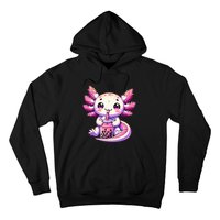 Axolotl Bubble Boba Tea Anime Cute Kawaii Axolotl Hoodie