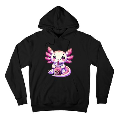 Axolotl Bubble Boba Tea Anime Cute Kawaii Axolotl Hoodie