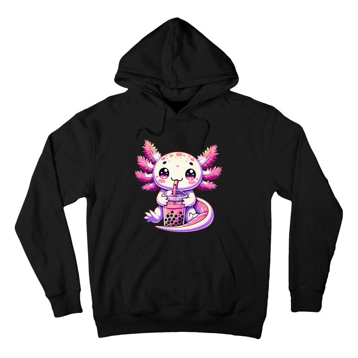 Axolotl Bubble Boba Tea Anime Cute Kawaii Axolotl Hoodie