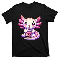 Axolotl Bubble Boba Tea Anime Cute Kawaii Axolotl T-Shirt