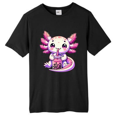 Axolotl Bubble Boba Tea Anime Cute Kawaii Axolotl Tall Fusion ChromaSoft Performance T-Shirt