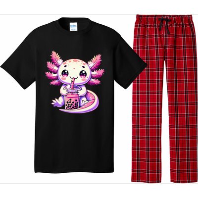 Axolotl Bubble Boba Tea Anime Cute Kawaii Axolotl Pajama Set