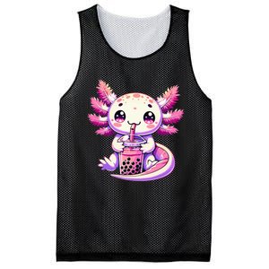 Axolotl Bubble Boba Tea Anime Cute Kawaii Axolotl Mesh Reversible Basketball Jersey Tank