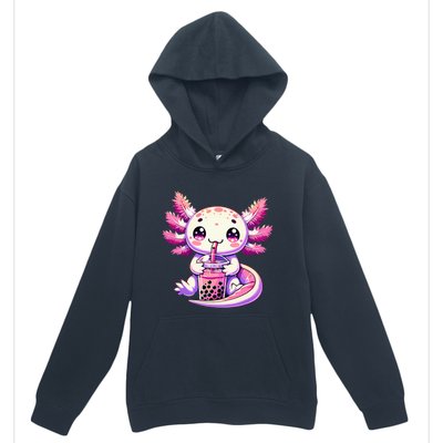 Axolotl Bubble Boba Tea Anime Cute Kawaii Axolotl Urban Pullover Hoodie