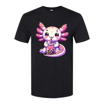 Axolotl Bubble Boba Tea Anime Cute Kawaii Axolotl Softstyle CVC T-Shirt