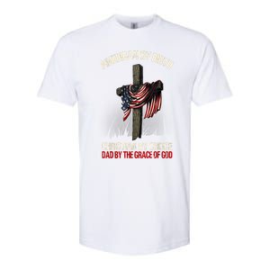 American By Birth Christian By Choice Dad By The Grace Softstyle CVC T-Shirt