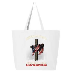 American By Birth Christian By Choice Dad By The Grace 25L Jumbo Tote