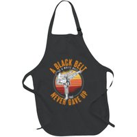 A Black Belt Is A White Belt Never Gave Up Karate Motivation Apron
