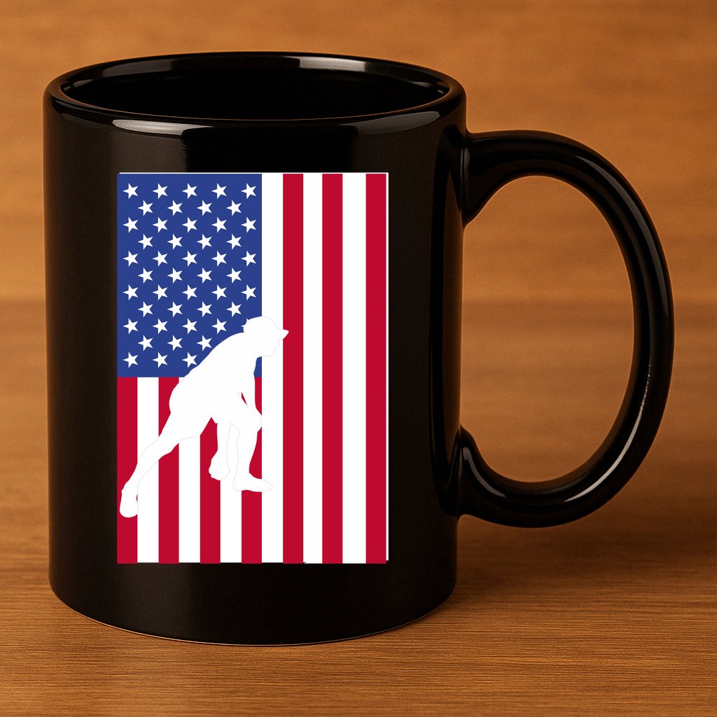 American Bocce Ball 11oz C Handle Ceramic Mug