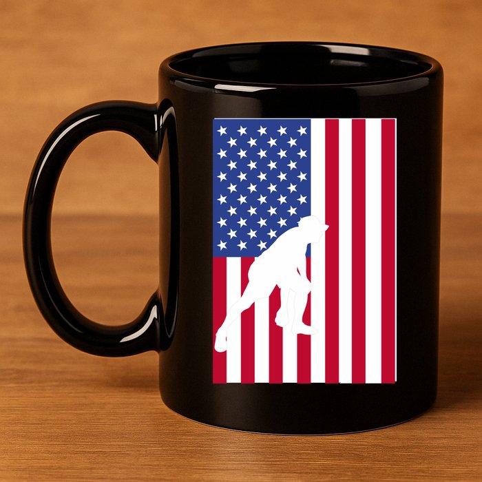 American Bocce Ball 11oz C Handle Ceramic Mug