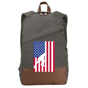 American Bocce Ball Cotton Canvas Backpack