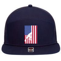 American Bocce Ball 7 Panel Mesh Trucker Snapback Hat
