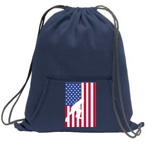 American Bocce Ball Sweatshirt Cinch Pack Bag