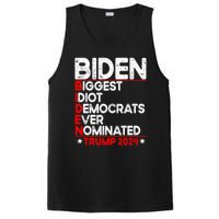 Anti Biden Biggest Idiot Democrats Ever Nominated Trump 2024 PosiCharge Competitor Tank