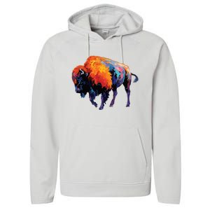 American Buffalo Buffalo American Bison Performance Fleece Hoodie