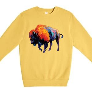 American Buffalo Buffalo American Bison Premium Crewneck Sweatshirt