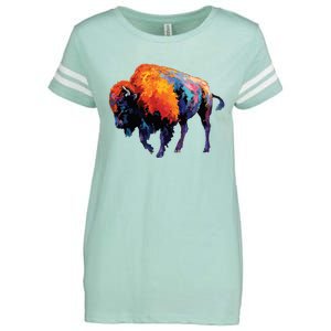 American Buffalo Buffalo American Bison Enza Ladies Jersey Football T-Shirt