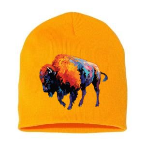 American Buffalo Buffalo American Bison Short Acrylic Beanie