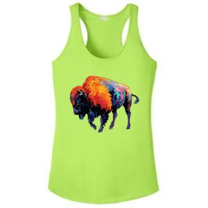 American Buffalo Buffalo American Bison Ladies PosiCharge Competitor Racerback Tank