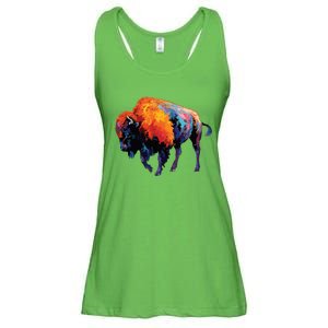 American Buffalo Buffalo American Bison Ladies Essential Flowy Tank