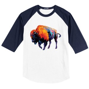 American Buffalo Buffalo American Bison Baseball Sleeve Shirt