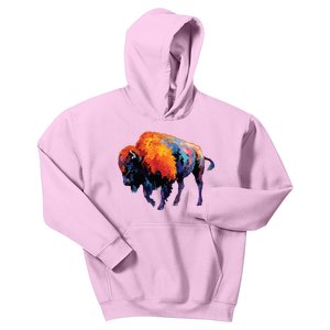 American Buffalo Buffalo American Bison Kids Hoodie