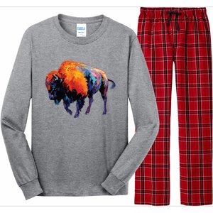 American Buffalo Buffalo American Bison Long Sleeve Pajama Set