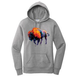 American Buffalo Buffalo American Bison Women's Pullover Hoodie