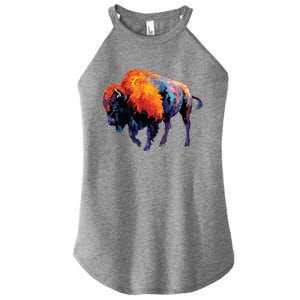 American Buffalo Buffalo American Bison Women's Perfect Tri Rocker Tank