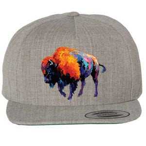 American Buffalo Buffalo American Bison Wool Snapback Cap