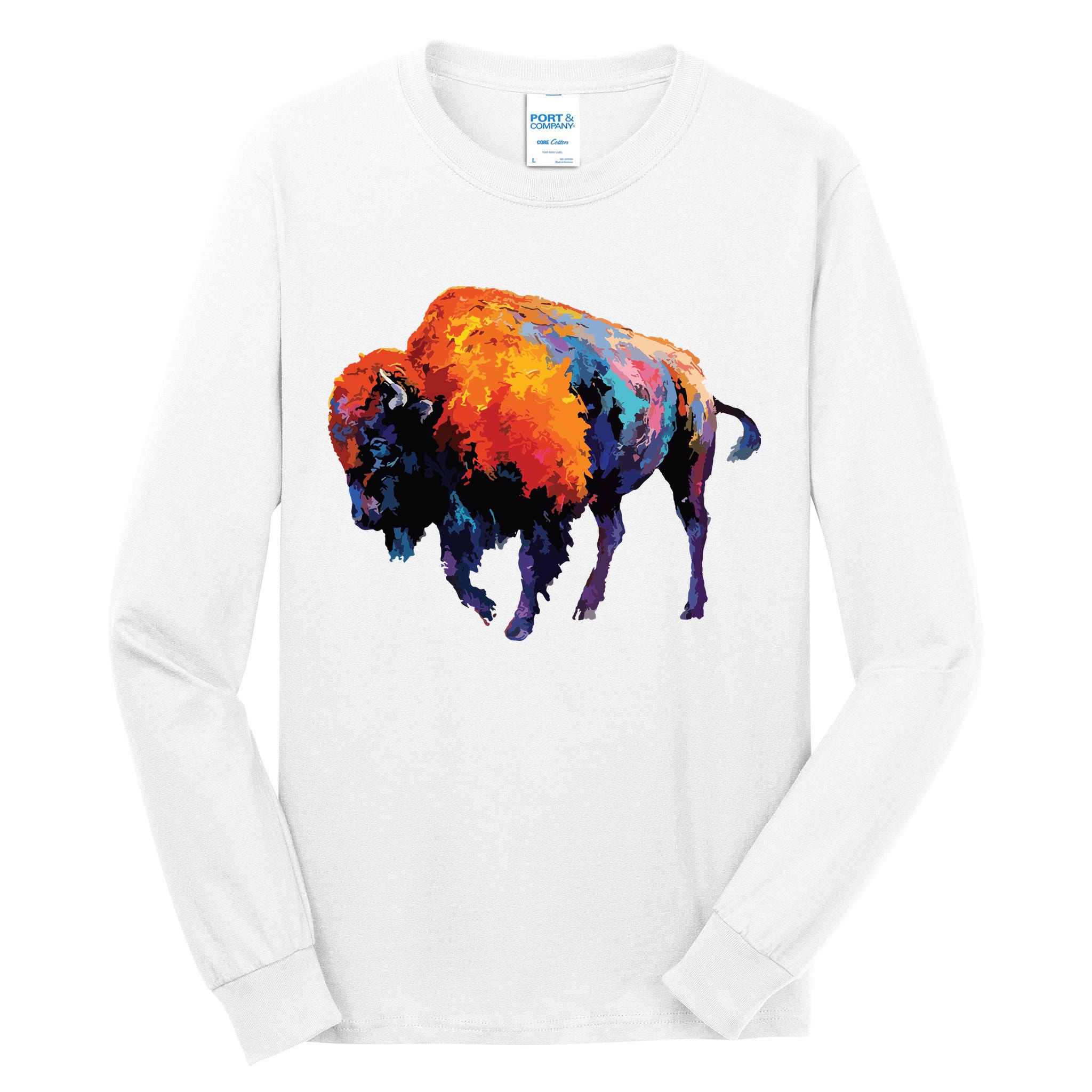 American Buffalo Buffalo American Bison Tall Long Sleeve T-Shirt