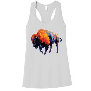 American Buffalo Buffalo American Bison Women's Racerback Tank