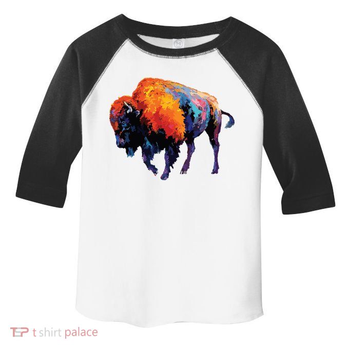 American Buffalo Buffalo American Bison Toddler Fine Jersey T-Shirt