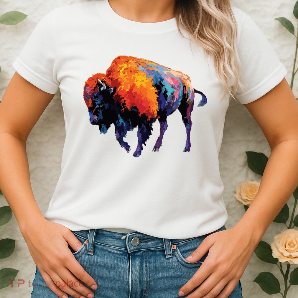 American Buffalo Buffalo American Bison Womens T-Shirt