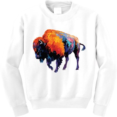 American Buffalo Buffalo American Bison Kids Sweatshirt