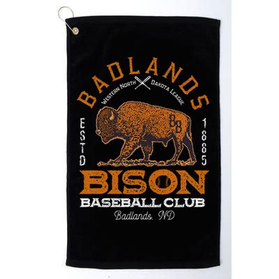 American Bison Baseball Retro Minor League Baseball Team Golf Towel